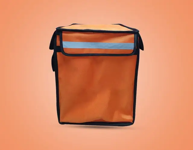 orange delivery bag